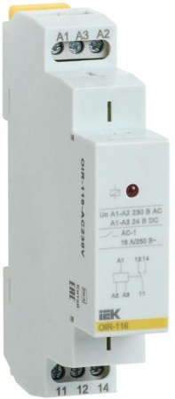 Реле промежуточное OIR 1 конт. (16А) 230В AC ИЭК OIR-116-AC230V 463886