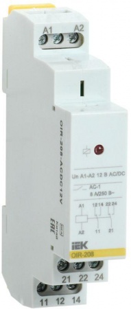 Реле промежуточное OIR 2 конт. (8А) 12В AC/DC ИЭК OIR-208-ACDC12V 463893