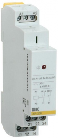 Реле промежуточное OIR 2 конт. (8А) 24В AC/DC ИЭК OIR-208-ACDC24V 463894