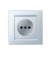 Розетка 1-м СП Simon15 16А IP20 без заземл. бел. Simon 1590431-030 148034