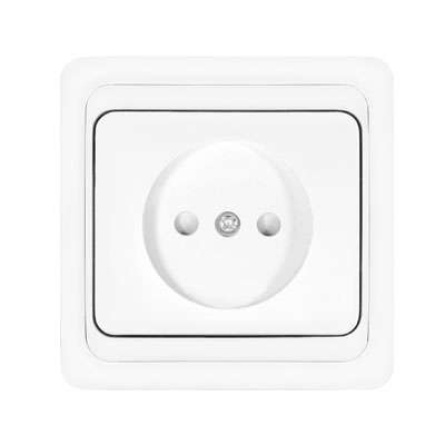Розетка 1-м СП Валери 16А IP20 защ. шторки бел. Universal В0022x 156883