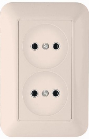 Розетка 1-м СП Прима 10А IP20 без заземл. сл. кость SchE RS10-407-S 22408