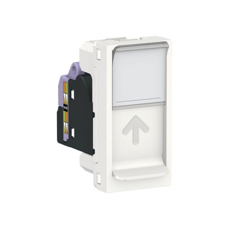 Розетка 1-мод. UNICA MODULAR одиночная + комп. RJ45 кат.6 UTP бел. SchE NU341418 1241021
