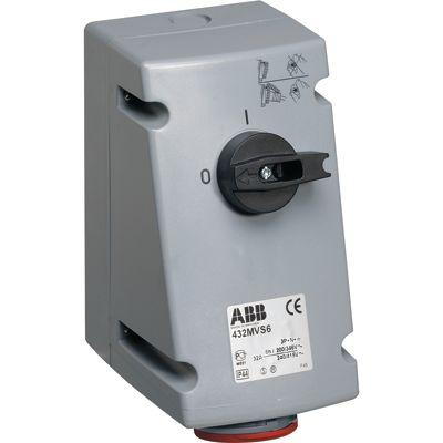 Розетка 16А 3P+N+E с выкл. и мех. блокировкой IP44 ABB 2CMA167663R1000 278595
