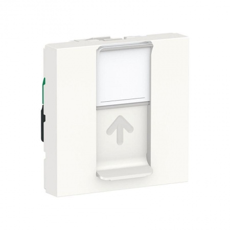 Розетка 2-мод. UNICA MODULAR одиночная + комп. RJ45 кат.5e UTP бел. SchE NU341118 1241014