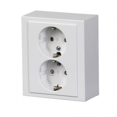 Розетка Impressivo 2мод. накладного монтажа бел. ABB 402EA-84 381058