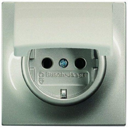 Розетка Impuls 2P+E с защ. крышкой шампань ABB 2018-0-1016 31171