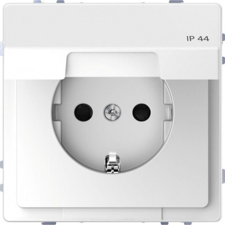 Розетка Merten D-Life 16А с защ. крышкой с заземл. IP44 SD бел. лотос SchE MTN2314-6035 459070