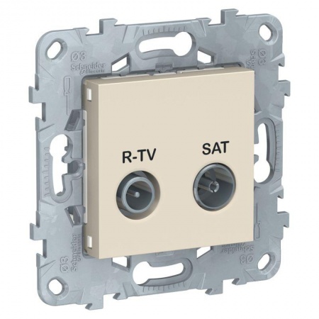 Розетка R-TV/SAT UNICA NEW оконечная беж. SchE NU545544 1240011