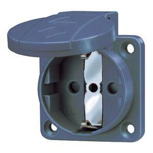 Розетка Schuko 16А 2P+E винт. клеммы IP54 син. Mennekes 11081 92203