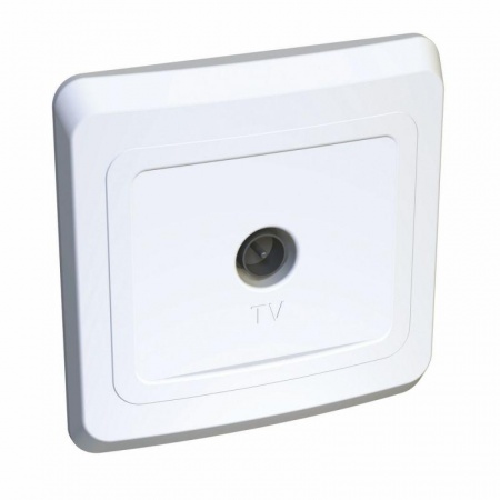 Розетка TV 1-м СП Этюд оконечная бел. SchE TVC-002B 87990