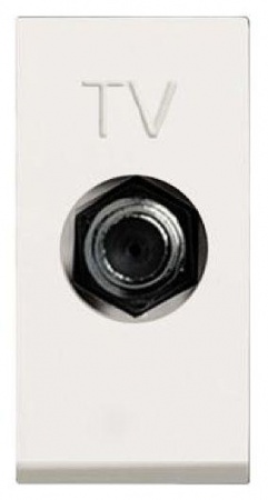 Розетка TV 1мод. Zenit бел. ABB N2150 BL 1093918