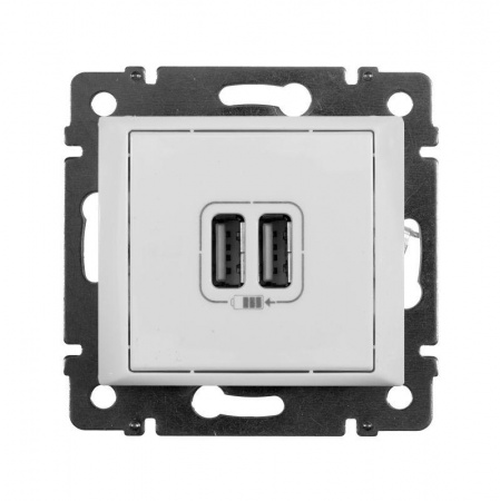 Розетка USB 2-м СП Valena бел. Leg 770470 299324