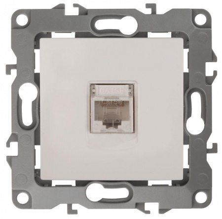 Розетка информационная RJ45 12-3107-02 сл. кость ЭРА Б0014724 1193637
