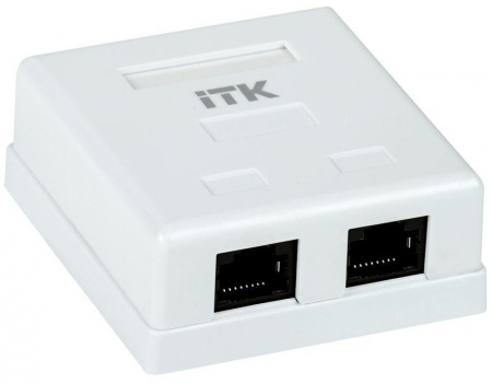 Розетка информационная ОП RJ45 CS2-1C5EU-22 CAT.5E 2-порта ITK CS2-1C5EU-22 295440