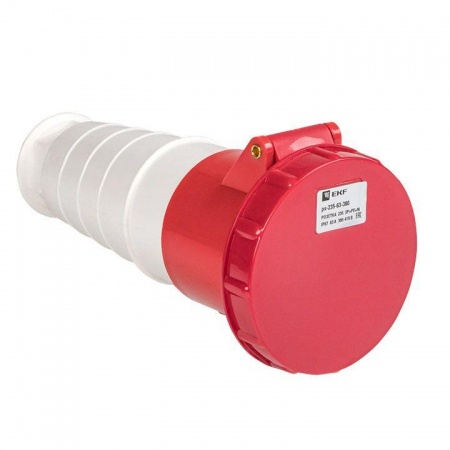Розетка кабельная 63А 380В 3P+E+N IP67 EKF (235) ps-235-63-380 126583