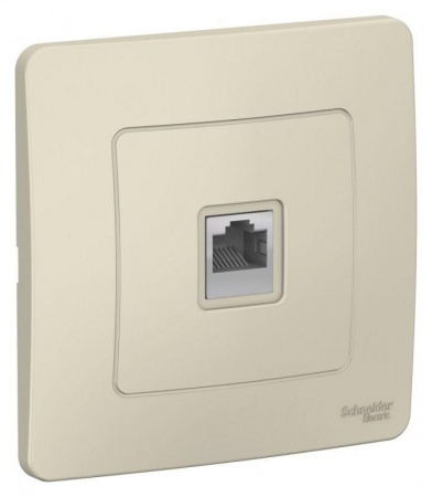 Розетка компьютерная СП BLANCA RJ45 кат.5e молоч. SchE BLNIS045002 1210312