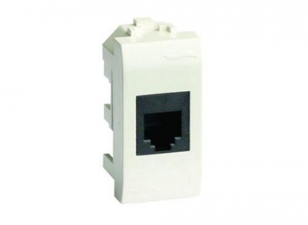 Розетка компьютерная СП Brava 1мод. RJ45 CAT.6 сл. кость ДКС 75458S 1025709