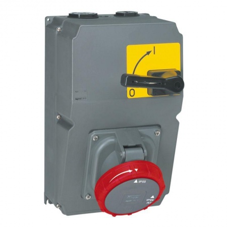 Розетка с разъединителем Hypra 125А 400В 3K+3 IP67 Leg 059114 1013853