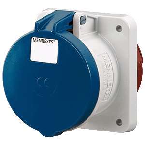 Розетка скрыт. уст. 63А 230В 2P+E IP44 прямая Mennekes 1261A 83260