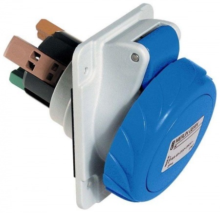 Розетка скрыт. уст. угл. 16А 220В 2P+E быстр. соед. IP67 SchE PKY16F723 218810