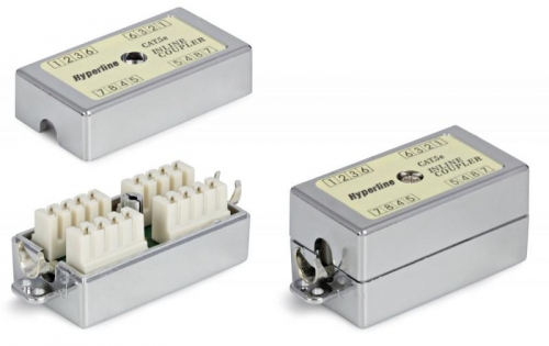 Адаптер CA-IDC-C5e-SH-F-WH (coupler) проходной Dual IDC экранир. кат. 5e 4 пары Hyperline 23534 313859
