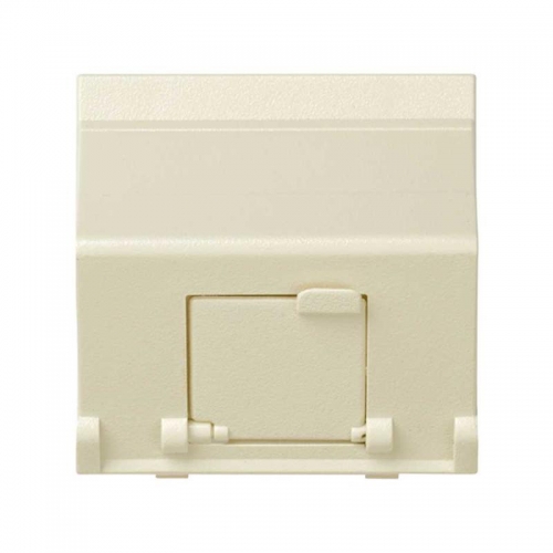 Адаптер на 1 RJ45(12) коннектор наклонный широкий Simon27 сл. кость 27081-32 405500