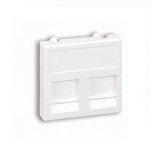Адаптер на 2 RJ45 коннектора защ. шторки графит Simon Connect KB76-14 235857