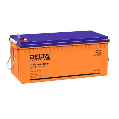 Аккумулятор 12В 200А.ч Delta DTM 12200 L 284286
