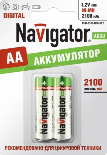 Аккумулятор 94 463 NHR-2100-HR6-BP2 (блист.2шт) Navigator 94463 157838