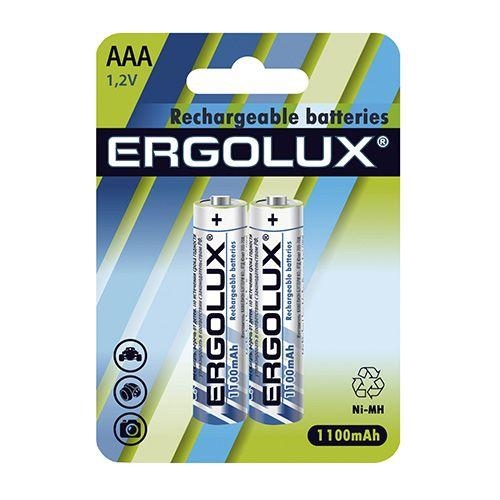 Аккумулятор AAA-1100мА.ч Ni-Mh BL-2 NHAAA1100BL2 1.2В (блист.2шт) Ergolux 12446 477274