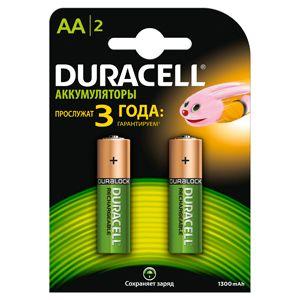 Аккумулятор HR6-2BL 1300мА.ч (блист.2шт) Duracell Б0001990 252342