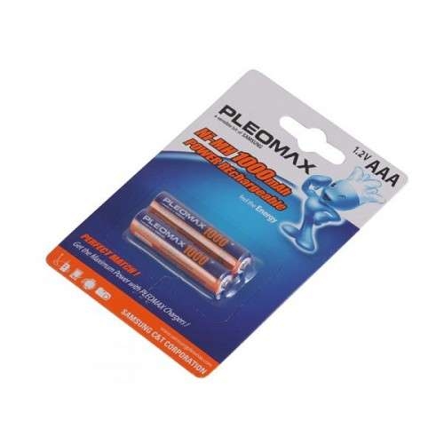 Аккумулятор R03 NI-MN 1000мА.ч ВР-2 (блист.2шт) Pleomax C0021941 127192