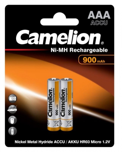 Аккумулятор R03 NI-MN 900мА.ч BP-2 (блист.2шт) Camelion 5223 197943