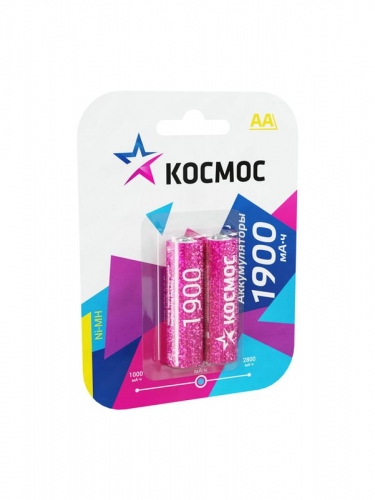 Аккумулятор R6 NI-MN 1900мА.ч BP-2 (блист.2шт) Космос KOCR6NIMH(1900MAH) 127201