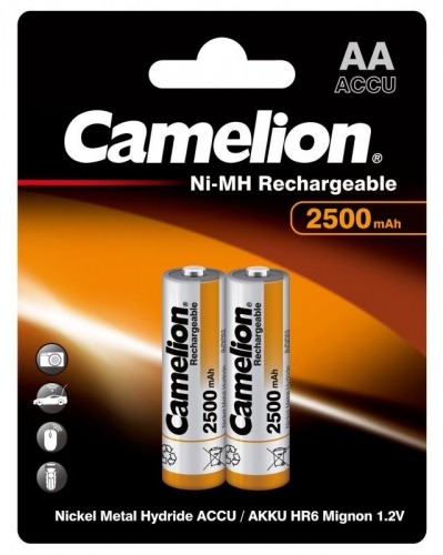 Аккумулятор R6 NI-MN 2500мА.ч BP-2 (блист.2шт) Camelion 6107 197938