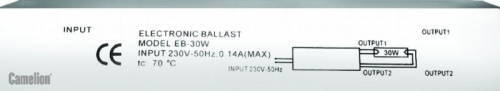 Аппарат пускорег. (ЭПРА) В20 1х18 Camelion 4834 304134