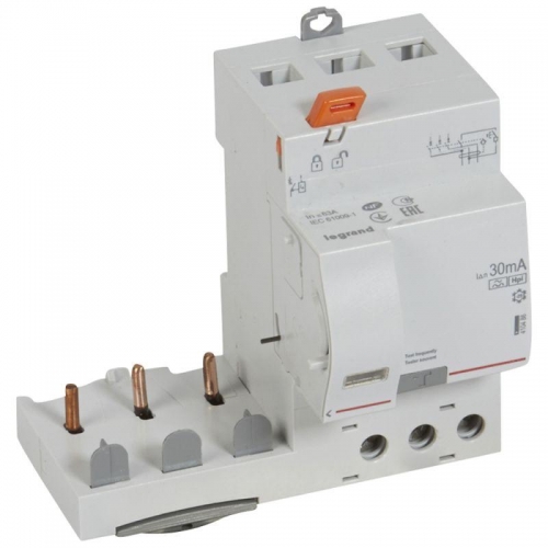 Блок диф. защиты 3п 63А Hpi 30мА DX3 Leg 410486 1015573