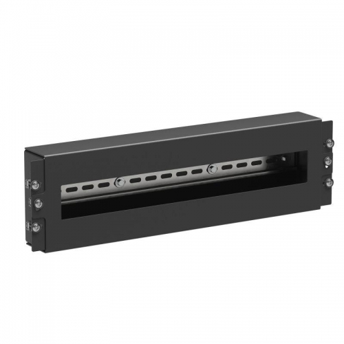 Блок модульный блок 19дюйм с DIN рейкой 3U RAL9005 ДКС R5CMDIT3HEB 482525