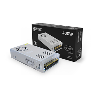 Блок питания LED STRIP PS 400Вт 12В Gauss 202003400 419436