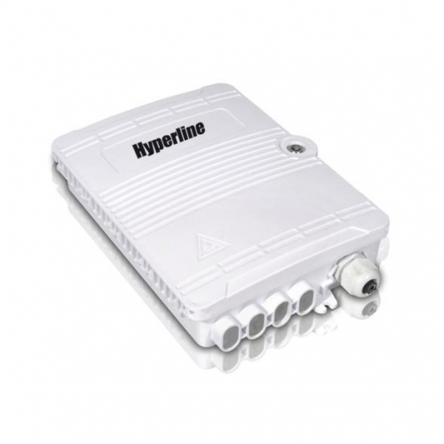 Бокс FO-WBI-8A-GY оптич. настен. 8 портов (SC duplex LC) без пигтейл. и проходн. адаптеров IP65 (213х163х47мм) сер. Hyperline 358585 439584