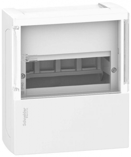 Бокс ОП MINI PRAGMA 1 ряд 4мод. бел. с дым. двер. IP40 SchE 13366/MIP12104S 87664