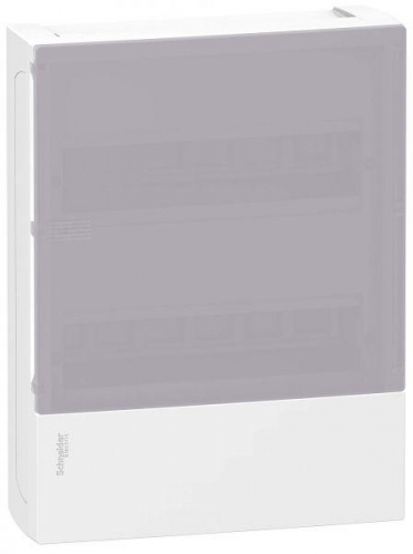 Бокс ОП MINI PRAGMA 2 ряда по 12мод. бел. с дым. двер. IP40 SchE MIP12212T 154101