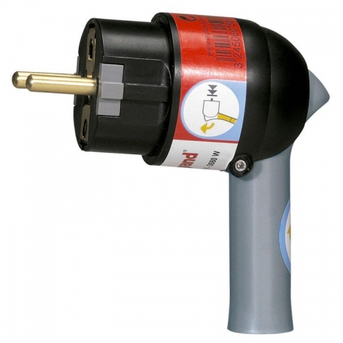 Вилка электрич. каб. Helium 16А с мех. выталкивания с заземл. черн. Leg 050176 212667