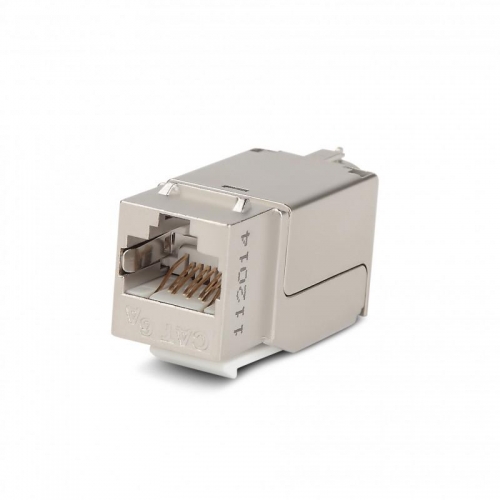 Вставка KJNE-8P8C-C6a-90-SH-F-WH Keystone Jack RJ45(8P8C) кат.6a 110 IDC заделка с помощью NE-TOOL бел. Hyperline 46629 1201653