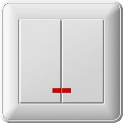Выключатель 2-кл. СП W59 16А IP20 с индик. бел. SchE ВС516-251-18 VS516-251-18 (ВС516-251-18) 72097