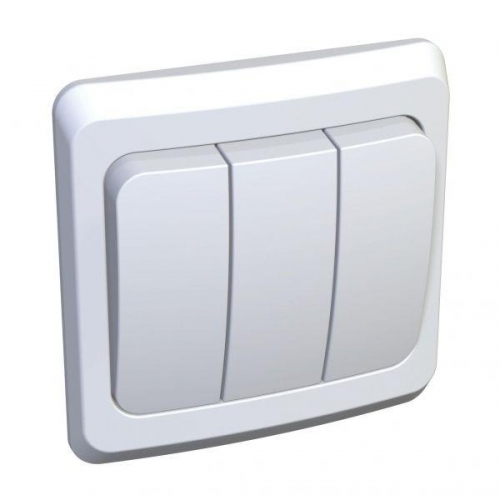 Выключатель 3-кл. СП Этюд 10А IP20 бел. SchE BC10-003B 87921