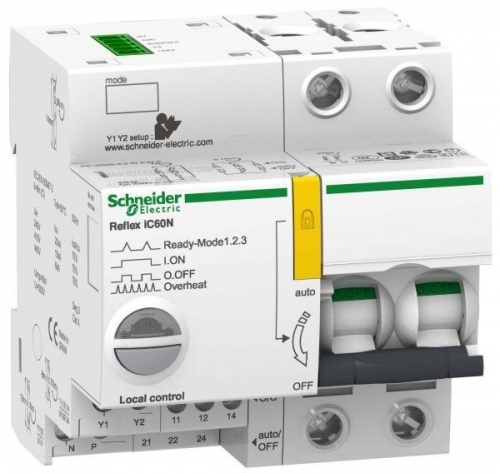 Выключатель авт. мод. 2п C 25А iC60N REFLEX Ti24 SchE A9C62225 1055808