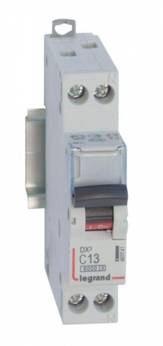 Выключатель автоматический модульный 2п (1P+N) C 13А 10кА DX3 Leg 407741 1016223