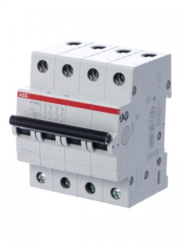 Выключатель автоматический модульный 4п C 6А 4.5кА SH204L ABB 2CDS244001R0064 84608